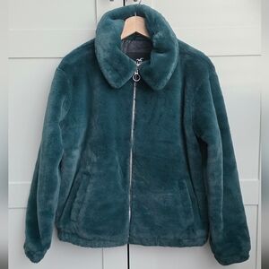 Plush Faux Fur Teddy Jacket XS
